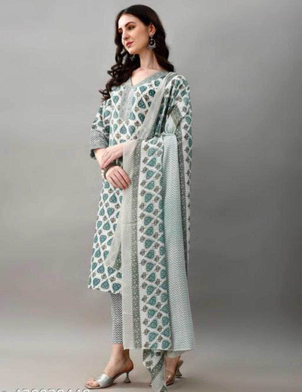 Cotton Casual Workwear Kurtis Printed Kurti - MYLUXURY LANE ENTERPRISE